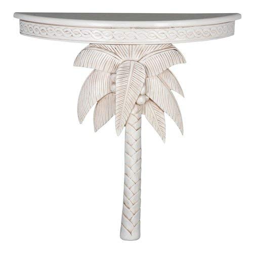 International Caravan ZM-3805-AW-IC Furniture Piece Windsor Carved Exotic Palm Tree Wall Table