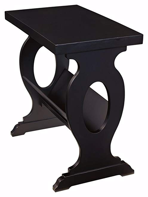 Ashley Furniture Signature Design - Braunsen Chairside End Table - Rectangular - Contemporary Living - Black