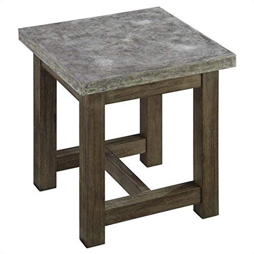 BOWERY HILL End Table in Brown and Gray