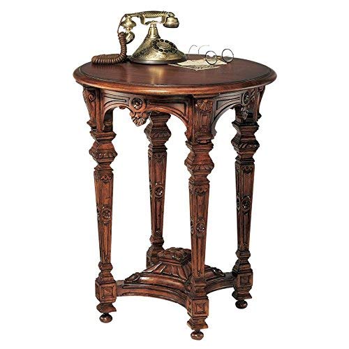 Design Toscano Louis XIV Mahogany End Table