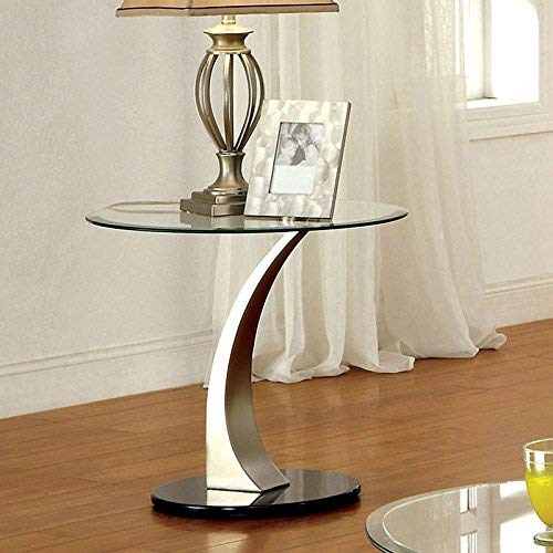 247SHOPATHOME IDF-4727E end-Tables, Chrome