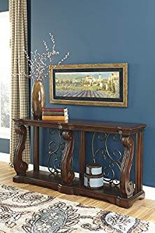 Alymery Rustic Brown Sofa Table