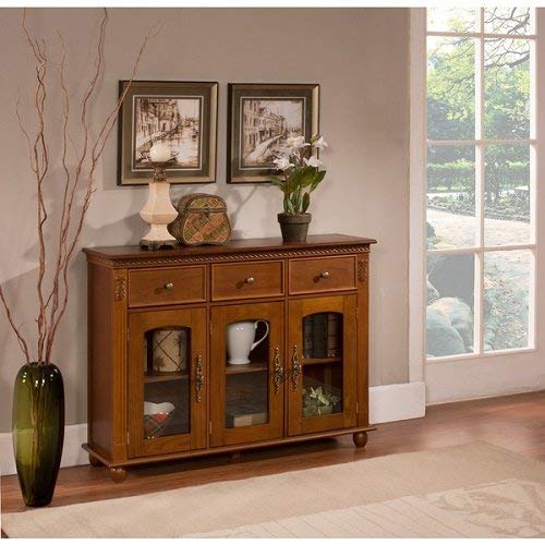 K & B C1243 Walnut Console Table