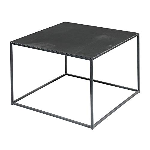 Black Steel Square Coffee Table - 24 inches