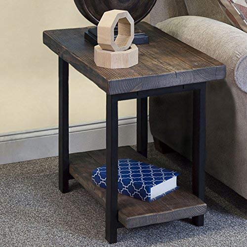 Alaterre AMBA0120 Pomona End Table in Rustic Natural,