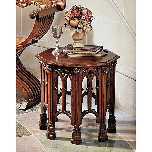 Design Toscano Gothic Revival Octagonal Side Table