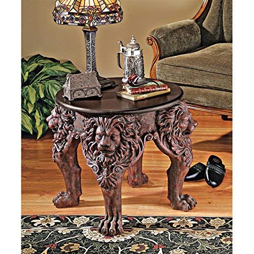 Design Toscano Lord Raffles Lion Leg End Table