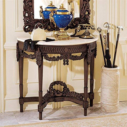 Design Toscano Chateau Gallet Marble Topped Console Table