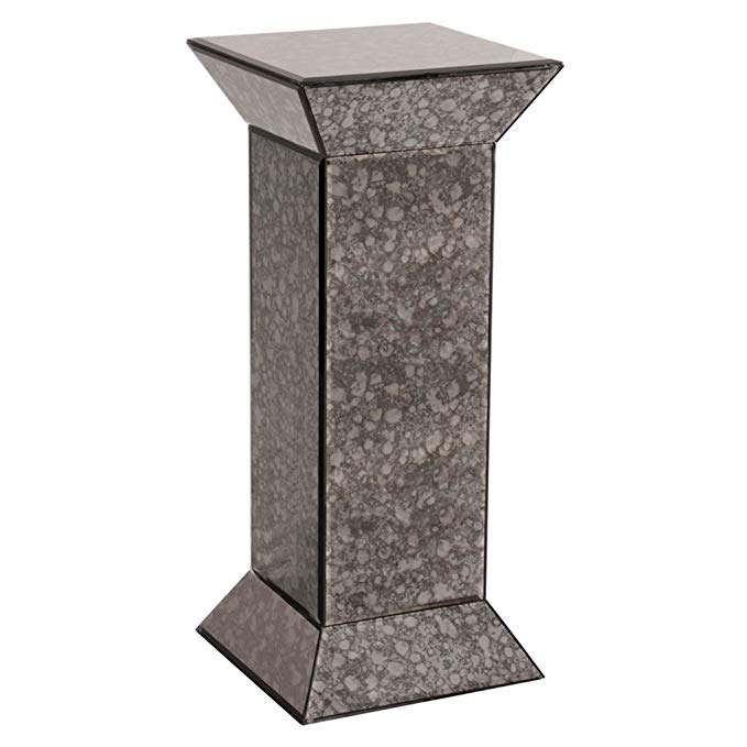 Howard Elliott 99005 Atlas Antique Mirrored Pedestal, Grey