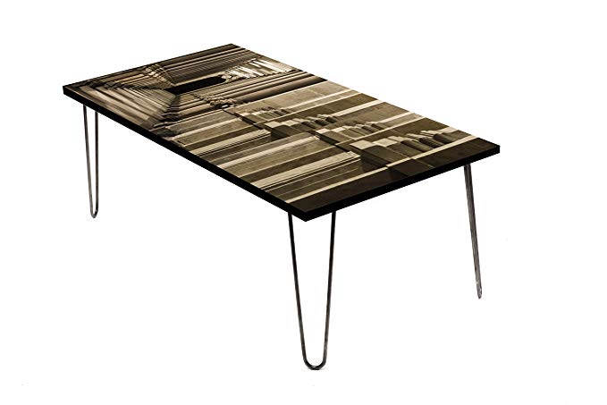 Wood Coffee Table with Exclusive LAMOU Design-Digital Print on Baltic Birch-24