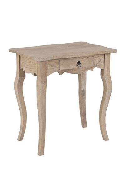 East at Main Benton Brown Rubber wood Rectangle Storage Accent Table, (26x18x26)