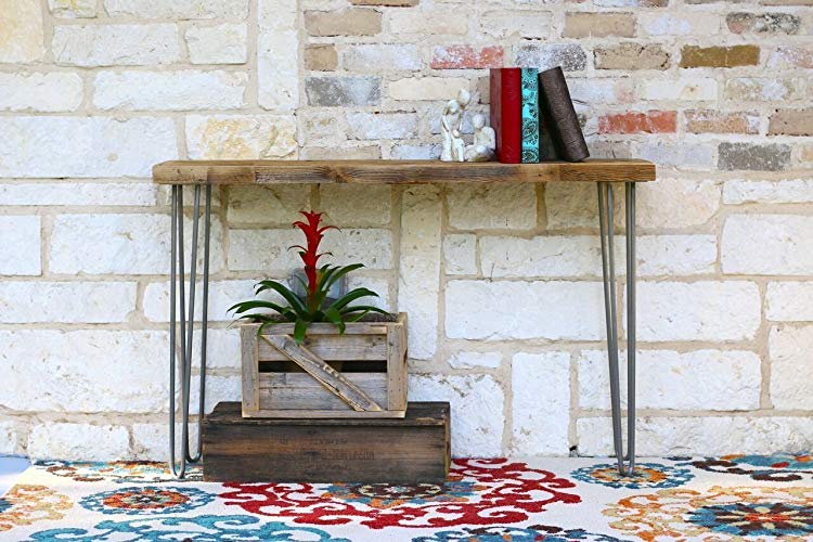 Industrial 46 Inch Natural Console Table