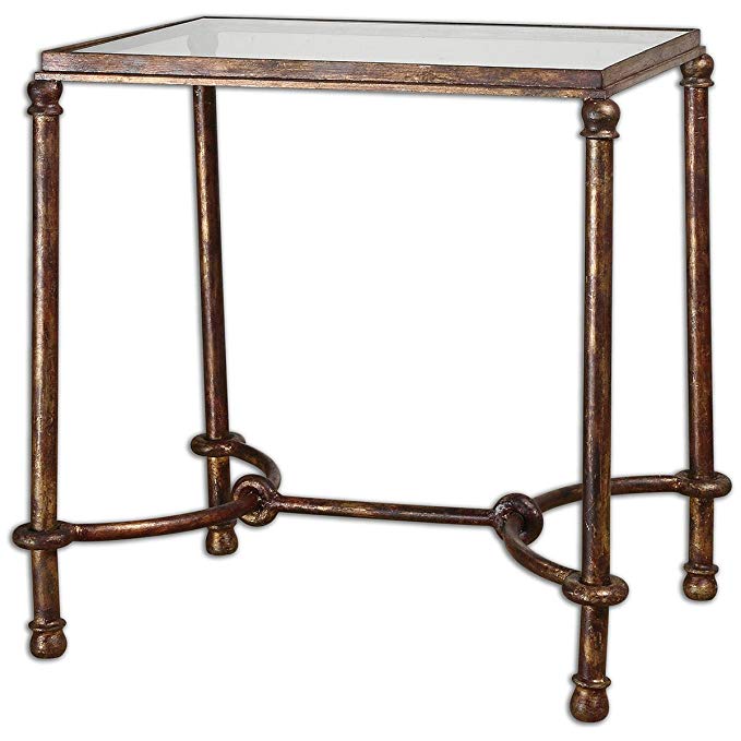 Uttermost 24334 Warring Iron End Table, Bronze