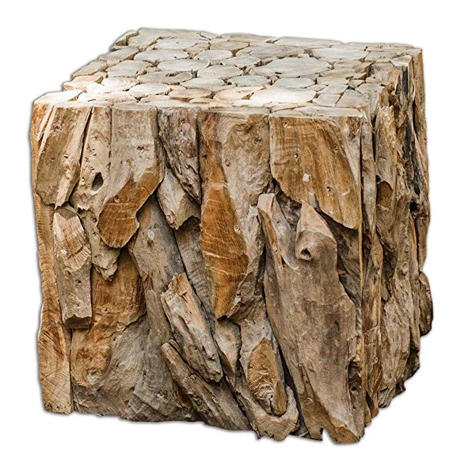 Luxe Rustic Driftwood Bunching Cube Table