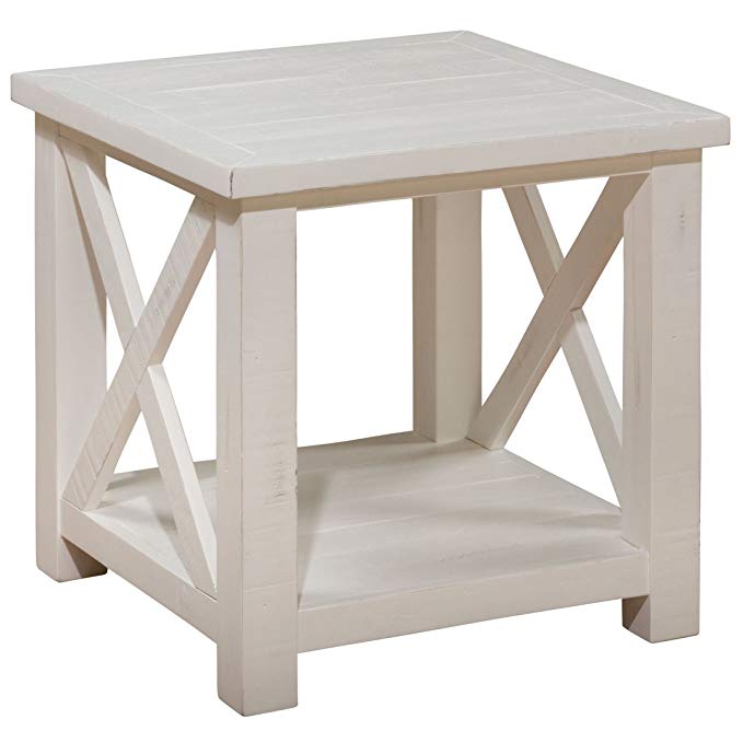 Jofran Madaket Square End Table in White