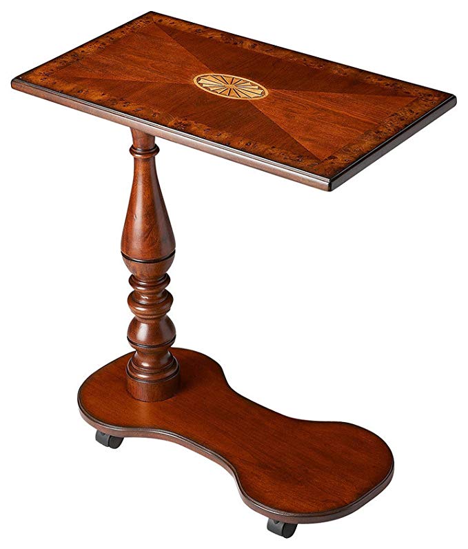 Tables - Sorrento Mobile Tray Table - Marquetry Table Computer Table - Tray Table - Mobile Table - Rolling Table