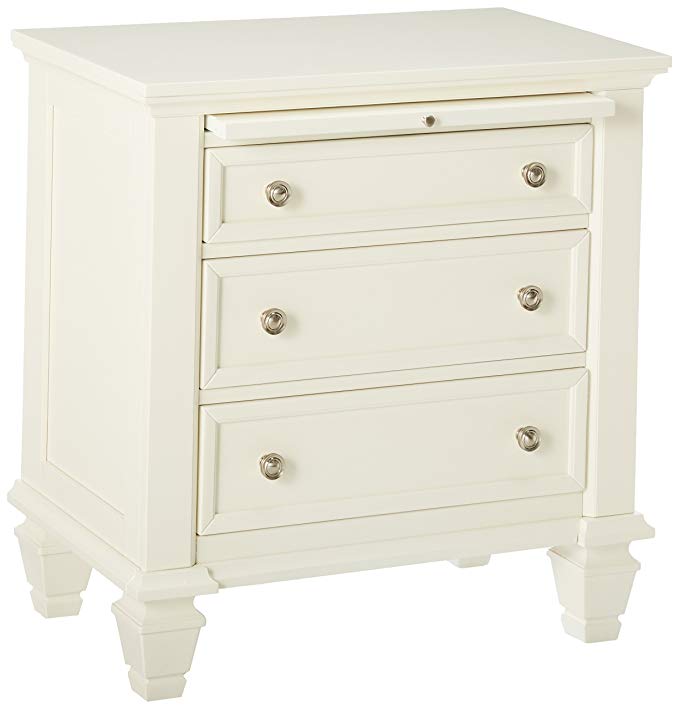 Sandy Beach 3-drawer Night Stand White