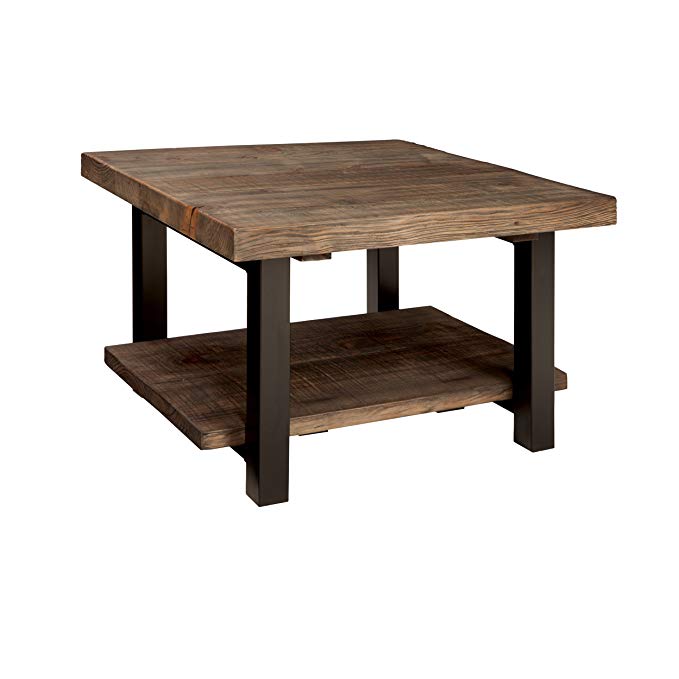 Alaterre AMBA1320 Sonoma Rustic Natural Cube Coffee Table, 27