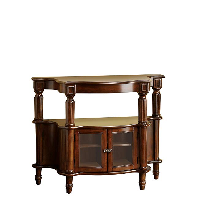 Venetian Worldwide Southampton Side Table, Antique Walnut Finish