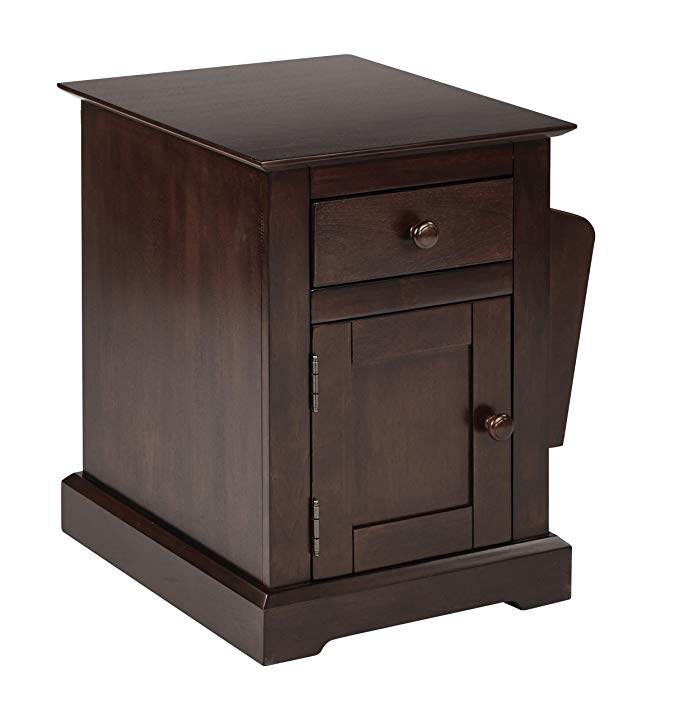 OSP Designs CLT08AS-WA-osp Colette Side Table, Walnut