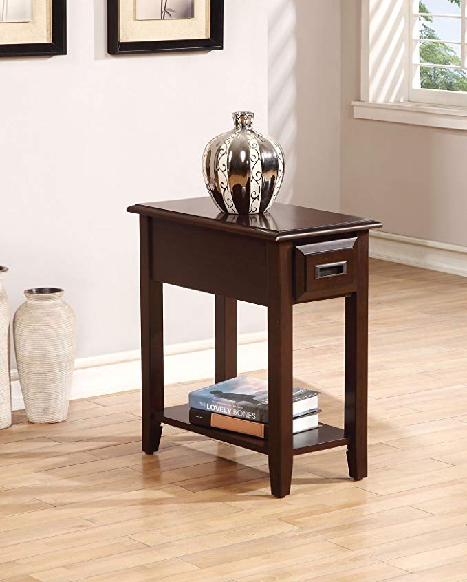 Acme Furniture 80518 Flin Side Table, Dark Cherry