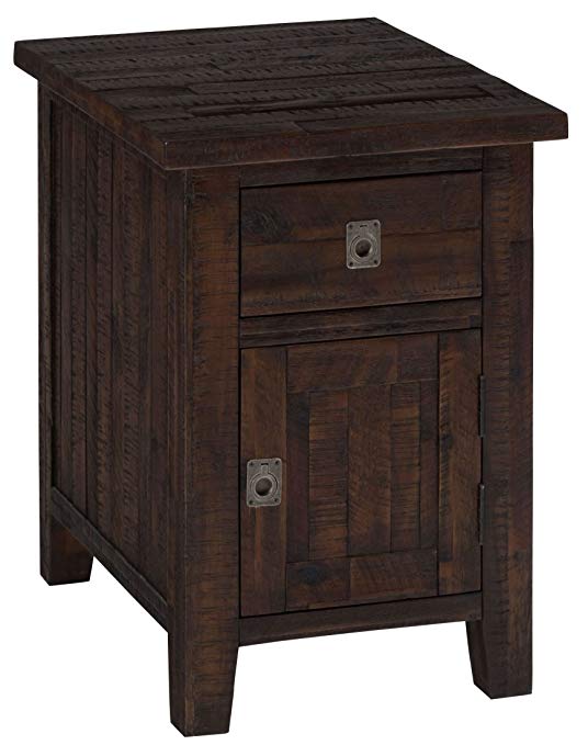 Jofran Kona Grove End Table in Rustic Chocolate