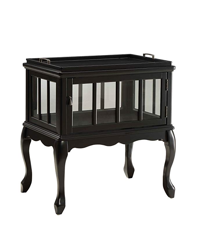 ACME Fidelia Black Console Table with Tray