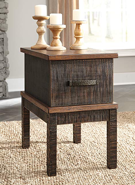 Stanah Two-tone Color Casual Chair Side End Table