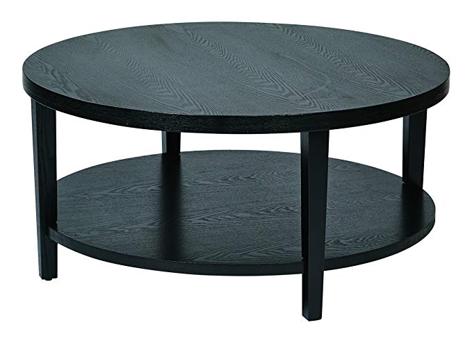 Ave Six OSP Furniture Merge Round Coffee Table, 36