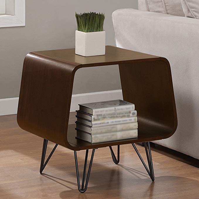 Easy Assemble, Stylish, Sturdy, Multi-functional Grey Astro End Table. Gives Elegance to Any Living Room or Bedroom.