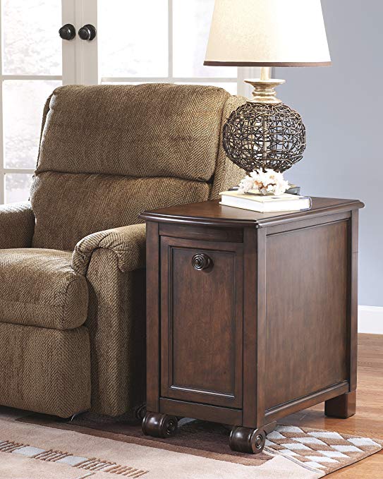 Brookfield Dark Brown Wood Chair Side End Table