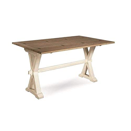 Bowery Hill Drop Leaf Console Table in Terrace Gray Washed Linen