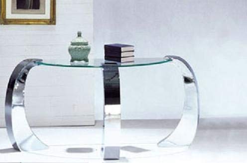 Sofa Table Modern Style Chrome Finish