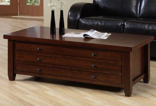 Walnut Cherry Living Room Coffee Table