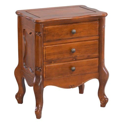 International Caravan ZM-3814-ST-IC Furniture Piece Windsor Three Drawer Table