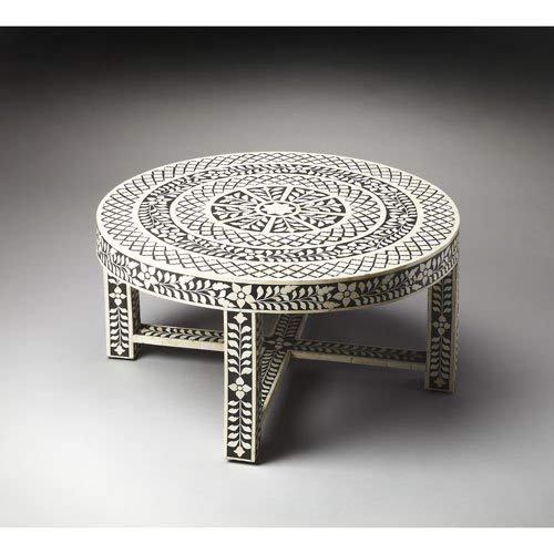 Butler Specialty Heritage Amanda Black Bone Inlay Cocktail Table - 3225070