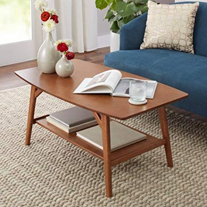 Better Homes and Gardens Reed Coffee Table, Pecan