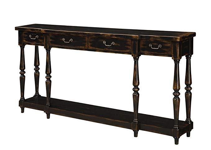 Four Drawer Console Table