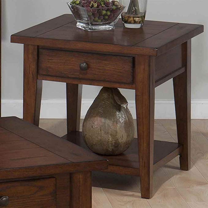 Jofran Square End Table with Drawer