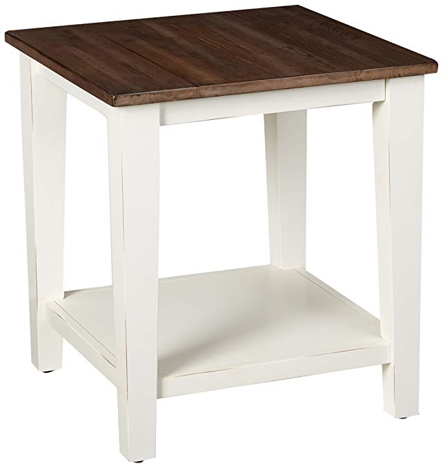 Simmons Casegoods 7557-47 End Table, Greige White