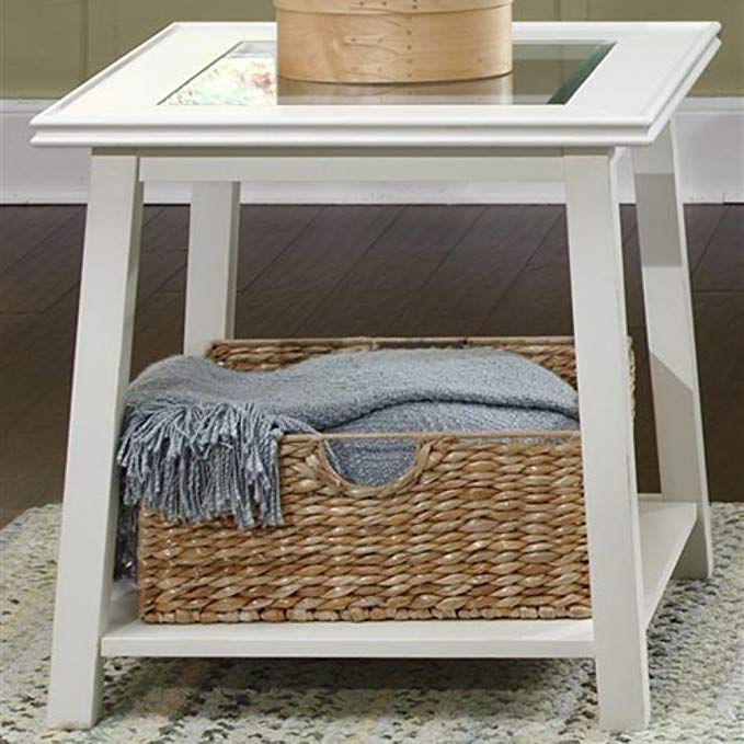 Summerhill Square Linen End Table