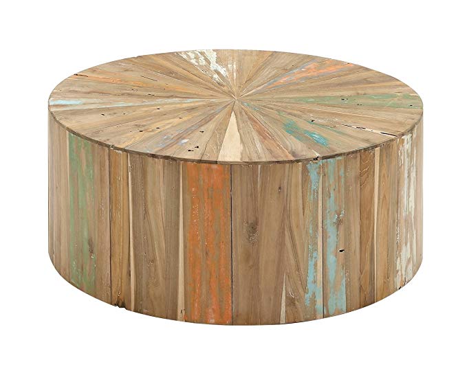 Benzara Artistic and Lovely Natural Reclaimed Wood Coffee Table