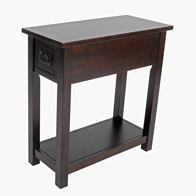 Alaterre Artisan Chair Side Table, Espresso