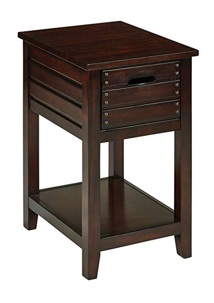 OSP Designs CML08AS-WA-osp Camille Side Table, Walnut