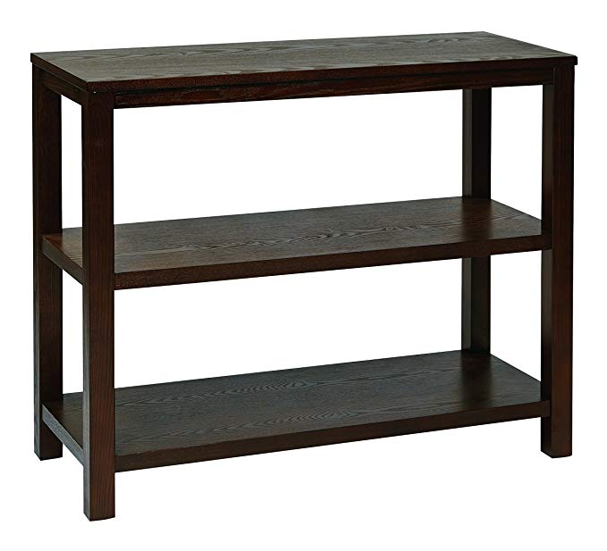 Ave Six Merge Rectangular Foyer Table, Espresso