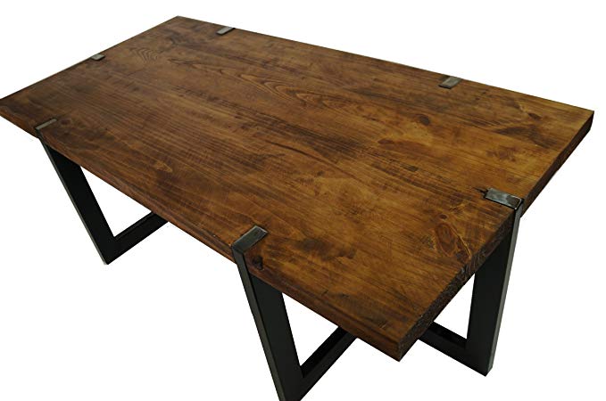 Haze Modern Solid Reclaimed Wood Coffee Table Rustic Industrial