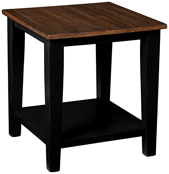 Simmons Casegoods 7558-47 End Table, Greige Black