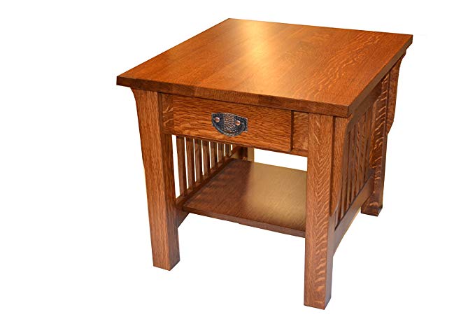 Crafters and Weavers Mission Quarter Sawn Oak End Tables or Night Stand