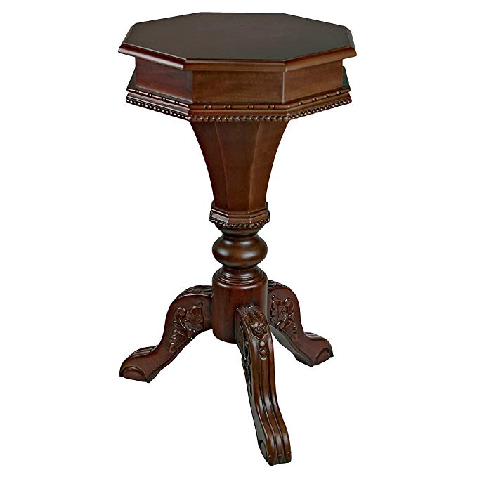 Design Toscano Pembroke Octagonal Hinged Side Table